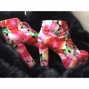 Jeffrey Campbell Lita Fab in Flowers 🌺 Size 7
